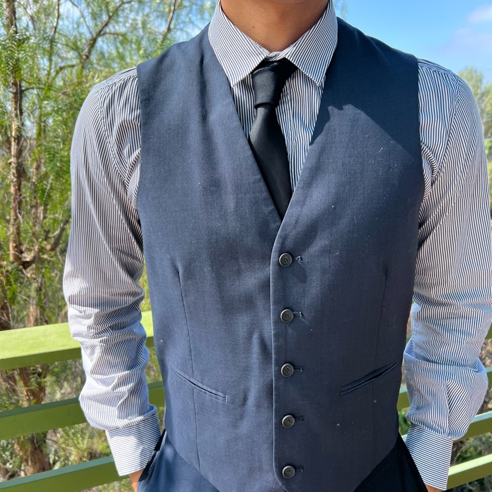 Kenneth Cole Dark Blue Men's Vest
